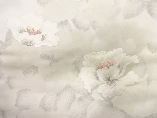 JAPANESE KIMONO / ANTIQUE NAGOYA OBI / EMBROIDERY / FLOWER